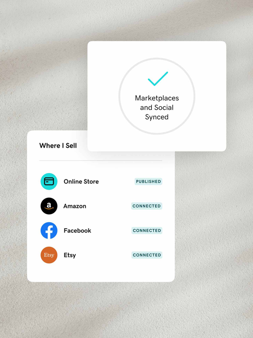 Online Store: Marketplaces - Marketplaces and Social synced Online Store: Marketplaces - Marketplaces and Social synced